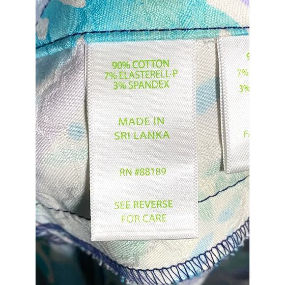 Lilly Pulitzer Pineapple Kelly Skinny Alotta Colada Ankle Pants 0 Preppy Beachy - Picture 8 of 9